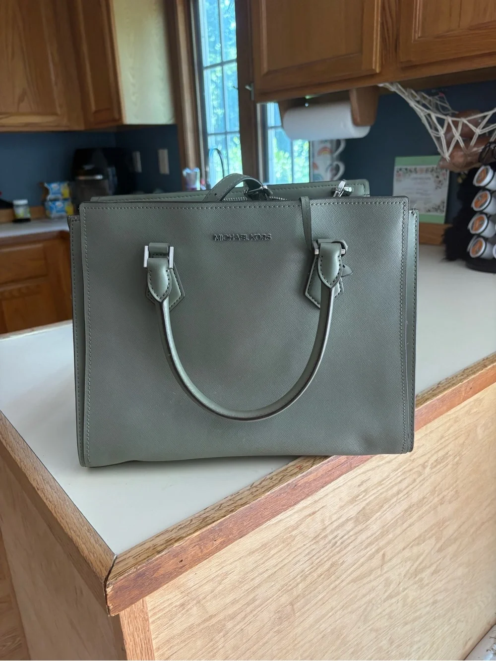Michael Kors structured satchel